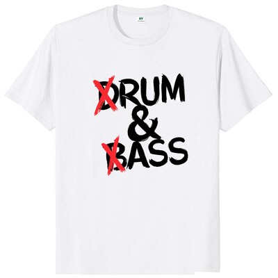 Smieklīgi Drum And Bass T krekls Rum And Ass Lovers Jokes Y2k ar īsām piedurknēm 100% kokvilna, mīksta unisex O veida kakla vasaras T-krekli ES izmēra