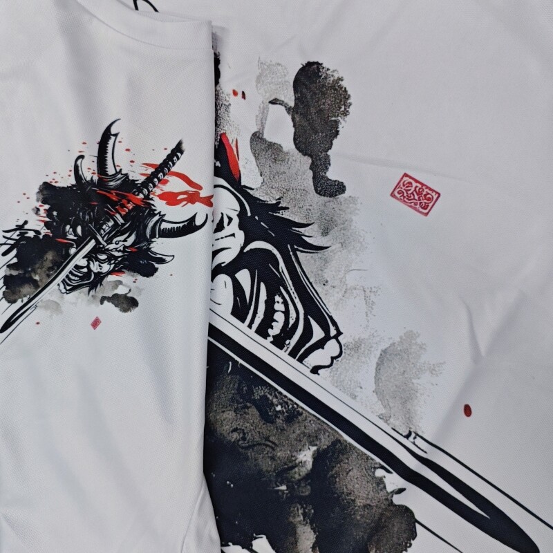 Retro vīriešu T-krekls 3D samuraju apdrukas T-krekls ar īsām piedurknēm Vasaras ikdienas t-krekls Top brīvs liela izmēra T-krekls vīriešiem 2024. Jauni topi