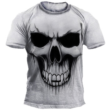 Ανδρικά T-Shirts Halloween Horror Skull Ανδρικά μπλουζάκια με κοντό μανίκι υπερμεγέθη μπλουζάκι Hip Hop Streetwear Ανδρικά μπλουζάκια