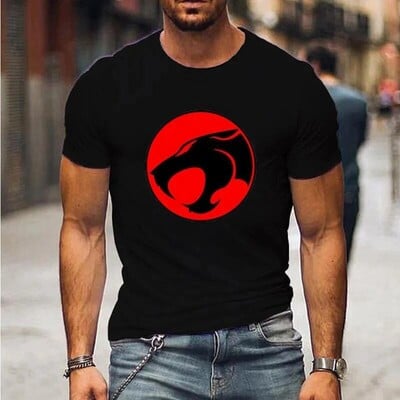 Нови анимационни аниме Thundercats Тениски Мъжки и женски модни тениски Streetwear Големи горнища Harajuku Тениски Дрехи 24209