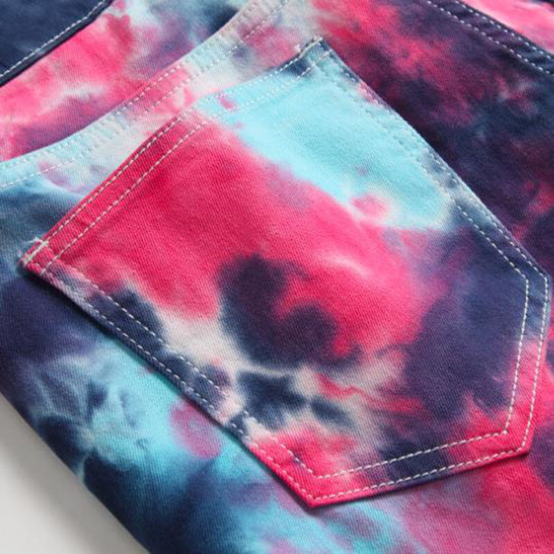 2021 Нови цветни пролетни есенни мъжки тесни еластични дънки Мъжки прилепнали байкерски дънкови памучни панталони Мотоциклетни дънки para hombre