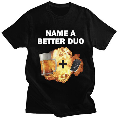 My Vehicle My Choice Drukāt Smieklīgs T krekls Braukšanai dzērumā Modes T-krekli ar īsām piedurknēm 100% kokvilna Vīriešu sieviešu lielizmēra ielas apģērbs