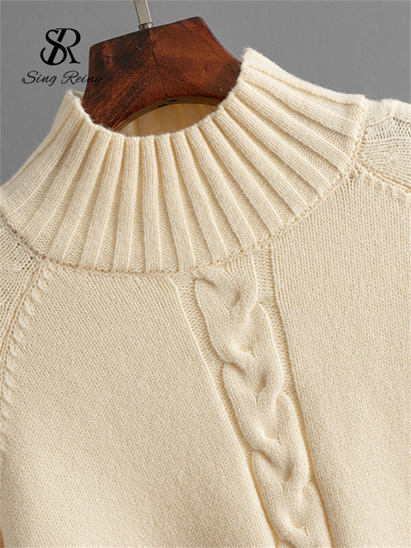 SINGREINY talvemood, soojad paksud naiste ülikonnad, lahtised kootud pulloverid+elastne vöökoht pikk seelik vabaaja kodurõivad 2tk komplektid