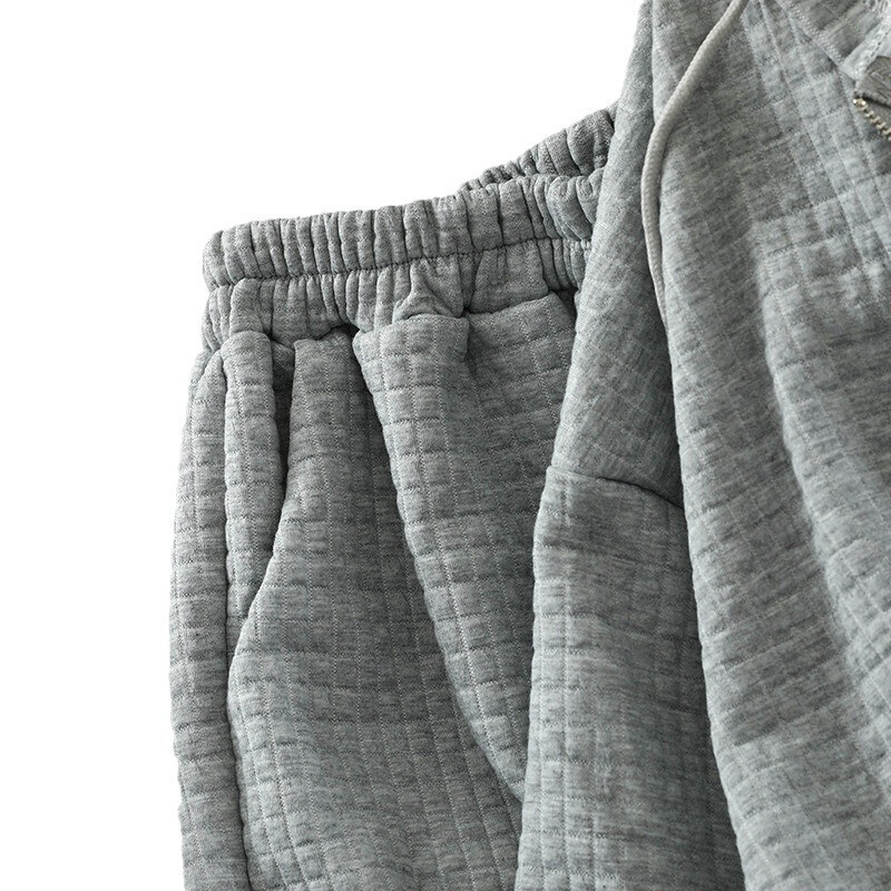 Ikdienas brīvas skriešanas bikses, 3 daļīgs komplekts, pavasara rudens īsi mēteļi ar kapuci, korejiešu sporta bikses, ansamblis sieviešu vintage trajes