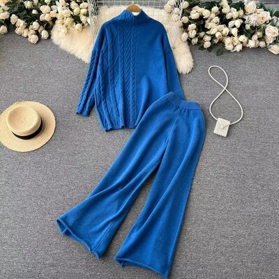 Jersey Mujer sügistalvine moe kampsun kilpkaelus, vaba vabaaja kootud komplekt, avar paks soe kampsun lahtine naiste ülikond CR1416