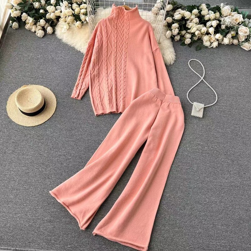 Jersey Mujer sügistalvine moe kampsun kilpkaelus, vaba vabaaja kootud komplekt, avar paks soe kampsun lahtine naiste ülikond CR1416