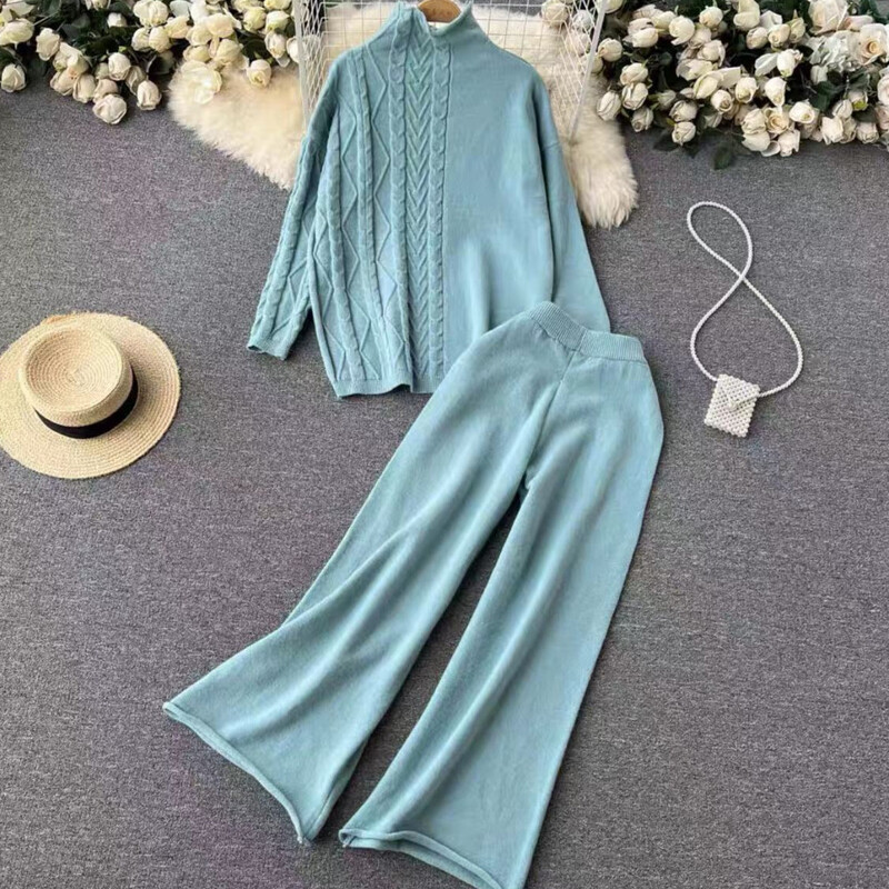 Jersey Mujer sügistalvine moe kampsun kilpkaelus, vaba vabaaja kootud komplekt, avar paks soe kampsun lahtine naiste ülikond CR1416