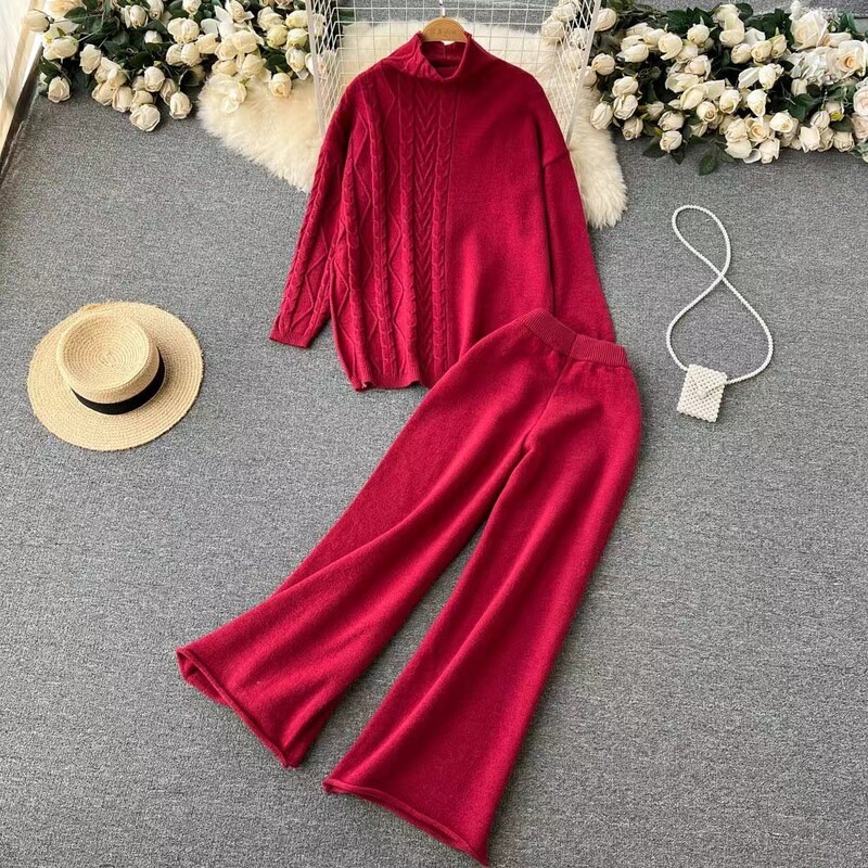 Jersey Mujer sügistalvine moe kampsun kilpkaelus, vaba vabaaja kootud komplekt, avar paks soe kampsun lahtine naiste ülikond CR1416