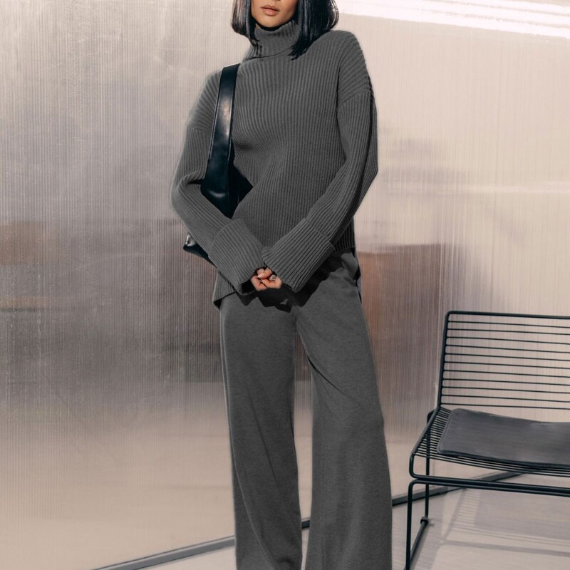 OMCHION korejiešu stila brīvs džemperis ar bruņurupuču vienkrāsu sieviešu džemperis, rudens ziemas jauns trikotāžas uzvalka džemperis