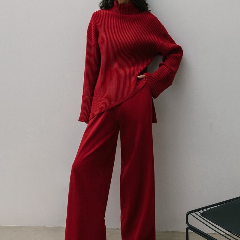 OMCHION korejiešu stila brīvs džemperis ar bruņurupuču vienkrāsu sieviešu džemperis, rudens ziemas jauns trikotāžas uzvalka džemperis