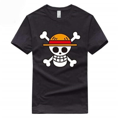 Pălărie de paie dintr-o singură bucată Tricou cu imprimeu pentru bărbați Îmbrăcăminte pentru femei Anime japonez Topuri din bumbac Tricou casual cu mânecă scurtă Îmbrăcăminte de stradă