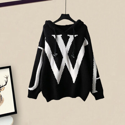 Rudens tērpu komplekts 2024. gada jaunais korejiešu versijas džemperis ar pārklājumu, vidukļa sasprindzinājums, tievēšanas platas bikses, divdaļīgs komplekts