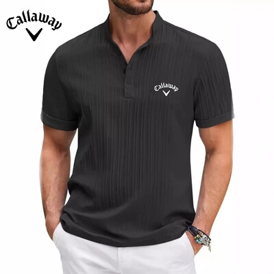 Nova vrhunska izvezena pamučna i lanena Henry košulja na pruge za mušku ljetnu ležernu modnu udobnu prozračnu majicu kratkih rukava