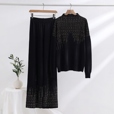 Kootud magamisriiete komplekt Sügistalvine Paksendatud Suuremõõtmeline avara pikkade varrukatega kampsun Kaheosaline Pidžaama Naiste vabaajariietus kodus