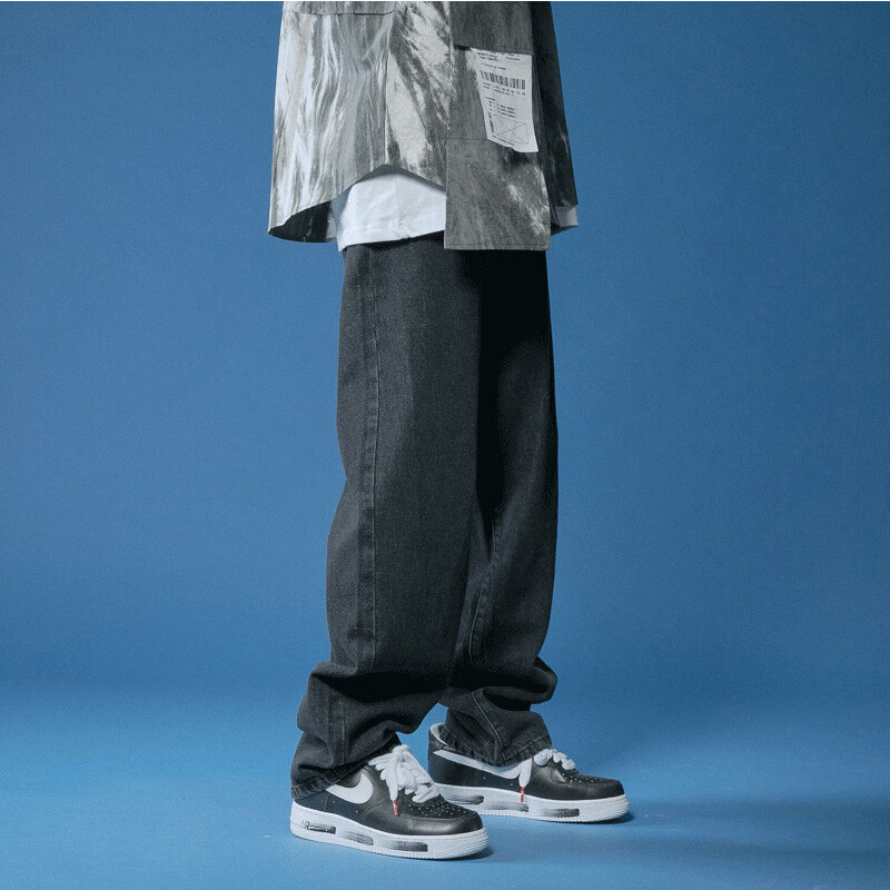 Muške traperice Velike traperice za tinejdžere Hlače za muškarce Jean široke hlače Muška moda Muškarci Trendyol Streetwear Korejski muškarci
