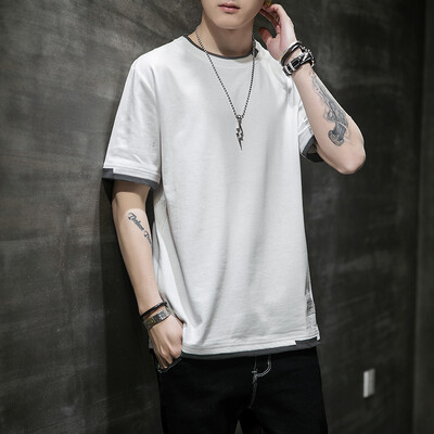 FGKKS 2024 vabaaja T-särk meestele Puhtast puuvillast hingav moodne lühikeste varrukatega kõrge kvaliteediga disainiga vabaaja T-särk meestele