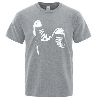 Karstā izpārdošana, 100% kokvilna, ikdienas slidas kurpes ar īsām piedurknēm Vīriešu krekls vasaras elpojošs apģērbs O-veida kakla lielizmēra īsām piedurknēm unisex