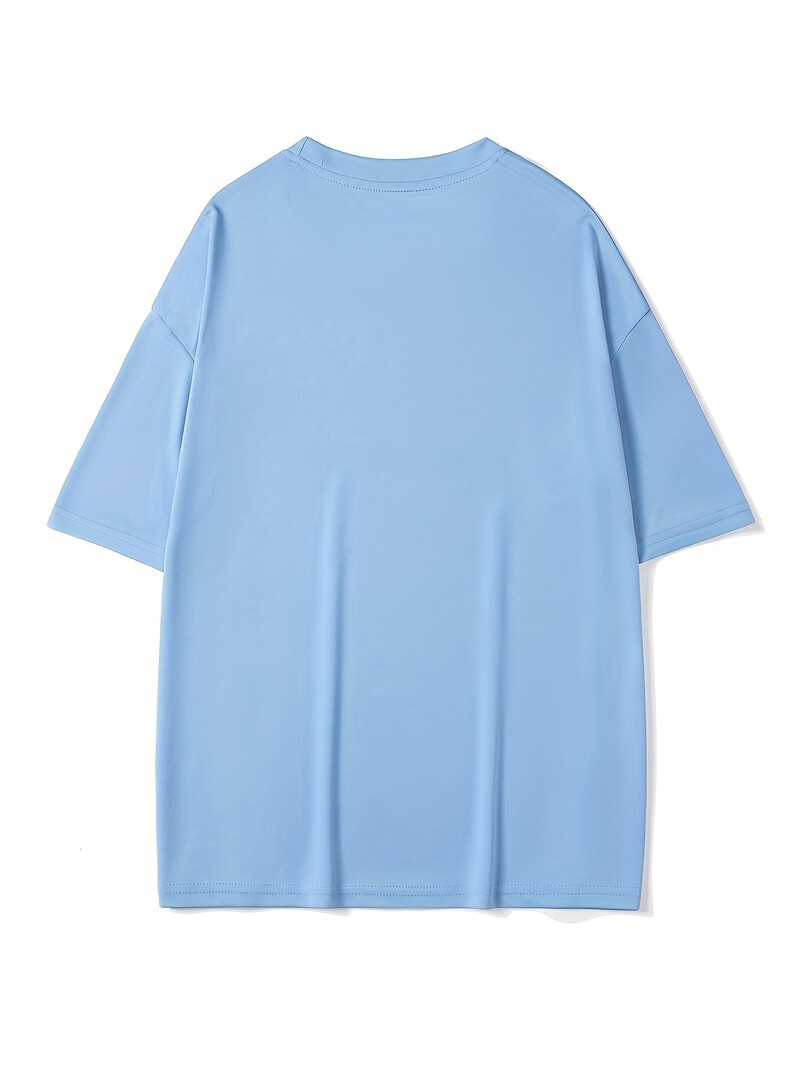 Vasaras vīriešu 100% kokvilnas brīvs izmērs Jumping In Beer apdrukas T-krekla tops ar īsām piedurknēm ar apaļu apkakli