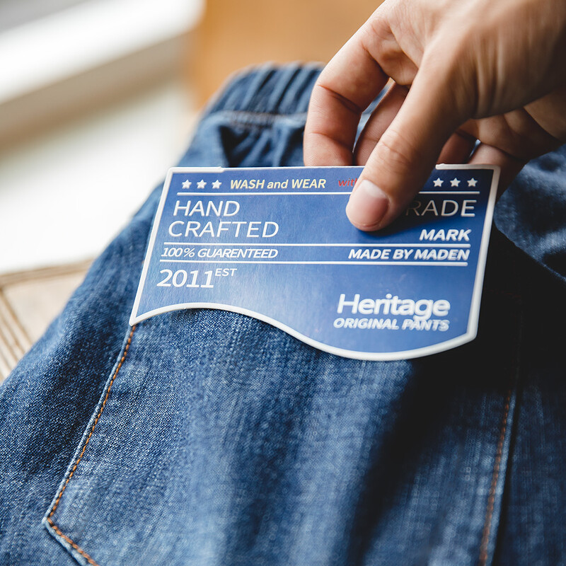 Maden Men Loose Casual Jeans 7.8OZ Washed Denim Mid Rise Stretchless Широки крачоли Straight Pants Hombre Blue Jeans Plus Size