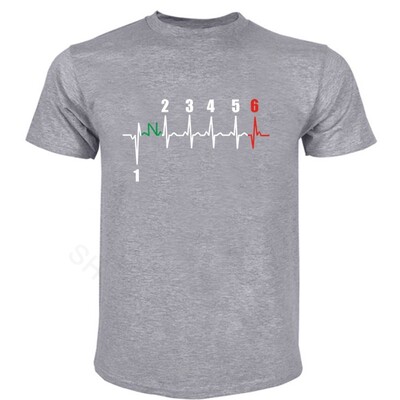 Motocikls Heartbeat Gear melns vīriešu T-krekls Biker Lover vasaras t krekls Vīriešu melns kokvilnas t-krekls lielāks piegāde