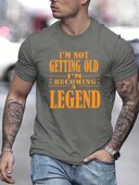 100% kokvilnas vīriešu lielizmēra T-krekls Drukāt Vīriešu grafiskā dizaina T-krekls ar apavu kakla izgriezumu Ikdienas Ērti T-krekli Vasaras vīriešu topiem