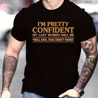 100% kokvilnas vīriešu lielizmēra T-krekls Drukāt Vīriešu grafiskā dizaina T-krekls ar apavu kakla izgriezumu Ikdienas Ērti T-krekli Vasaras vīriešu topiem