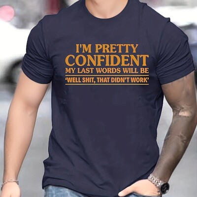 100% kokvilnas vīriešu lielizmēra T-krekls Drukāt Vīriešu grafiskā dizaina T-krekls ar apavu kakla izgriezumu Ikdienas Ērti T-krekli Vasaras vīriešu topiem