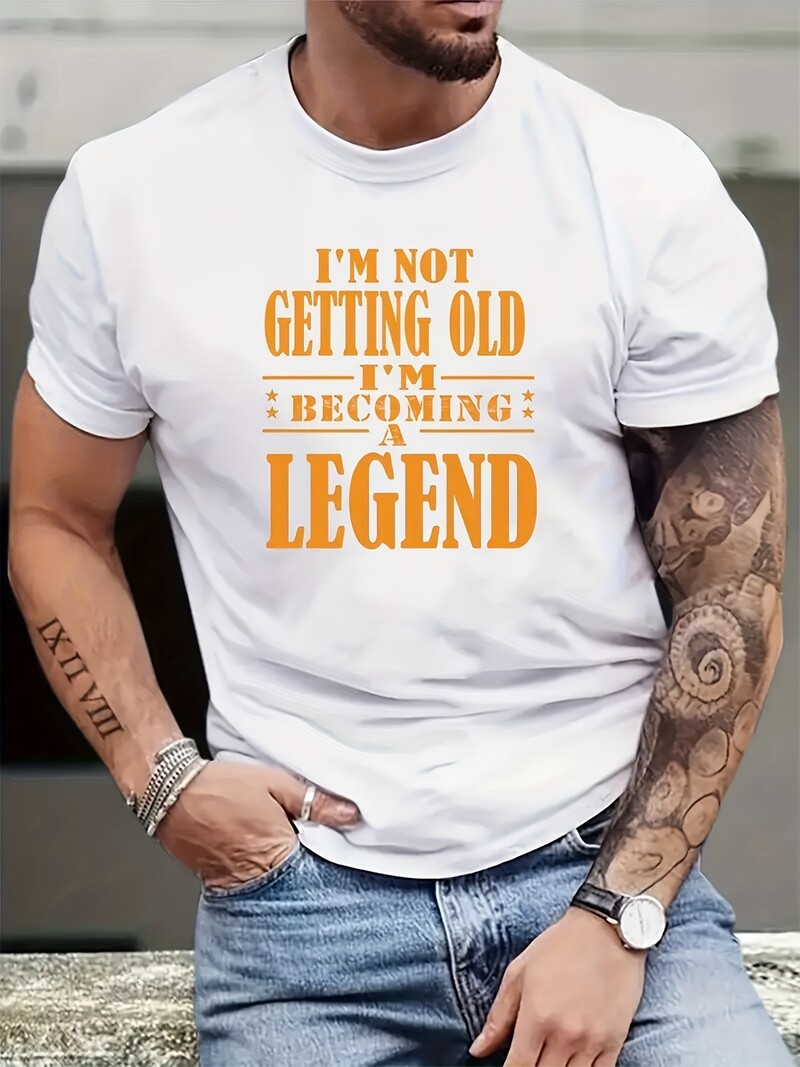 100% kokvilnas vīriešu lielizmēra T-krekls Drukāt Vīriešu grafiskā dizaina T-krekls ar apavu kakla izgriezumu Ikdienas Ērti T-krekli Vasaras vīriešu topiem