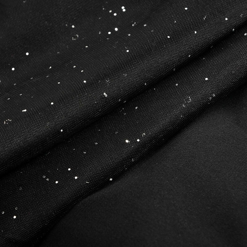 Eleganti sieviešu sequins, melni kombinezoni, kluba ballītes apģērbi ar garām piedurknēm, viengabala rotaļu tērpi, kokteilis ar dziļu V veida kakla izgriezumu, seksīgs kombinezons