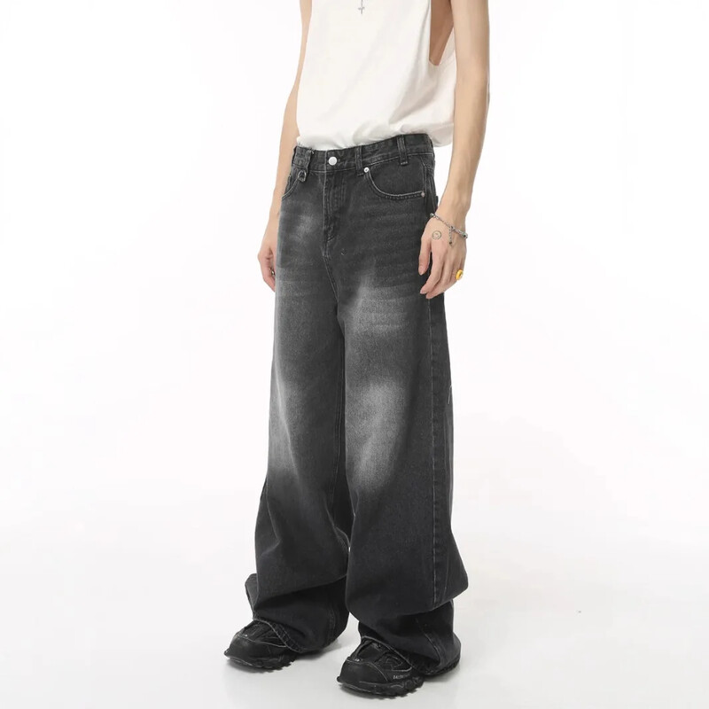 2024 Лято Нов стил Американски реколта Широки крачоли Влачещи свободни дънки Ежедневна сцена Трансгранична Бързо продаван горещ артикул