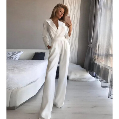 Sieviešu modes, solīdi, plāni kombinezoni ar augstu vidukli 2023. gada pavasara rudens jauni kombinezoni.