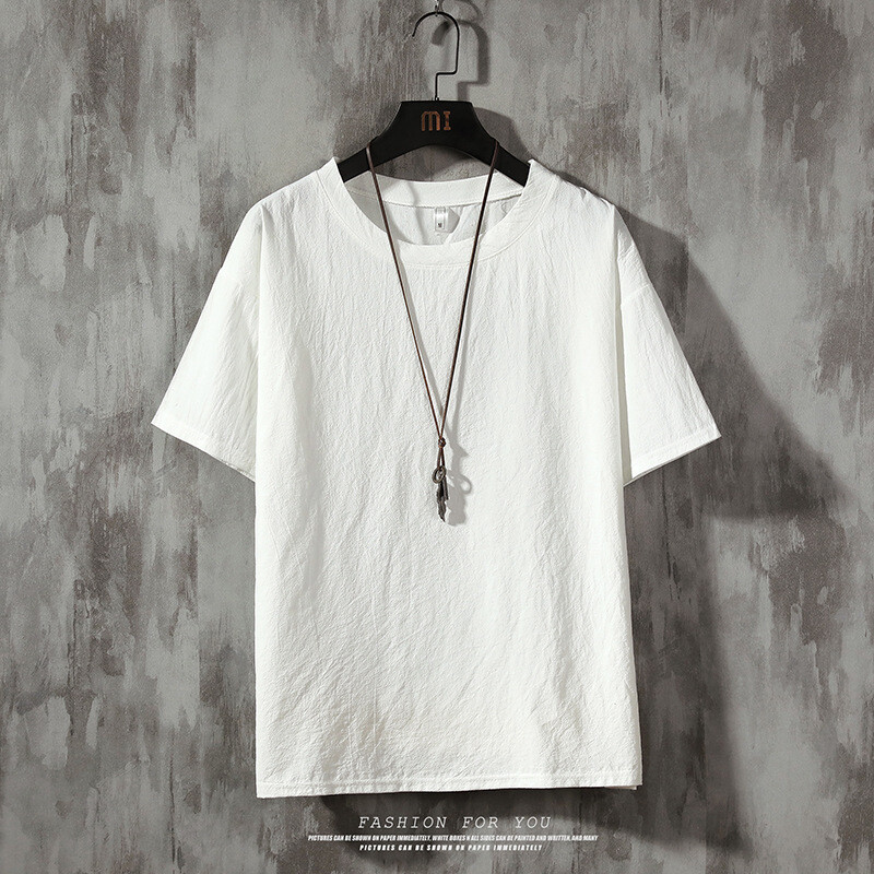 2024. gads. Pilnīgi jauns vīriešu T-krekls ar īsām piedurknēm vienkrāsains vīriešu T-krekli Brīvi ikdienišķs apakškrekls ar puspiedurknēm Vīriešu T krekli Topi T-krekli