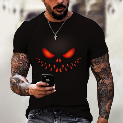 Devil Graphics T-shirt Ležerna muška majica kratkih rukava Ljetna muška odjeća Široka muška majica Prevelike majice Ulična odjeća 5XL