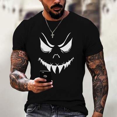 Devil Graphics T-shirt Ležerna muška majica kratkih rukava Ljetna muška odjeća Široka muška majica Prevelike majice Ulična odjeća 5XL