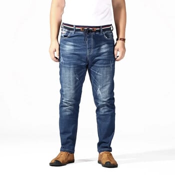 Distressed Extra Large Jeans For Men Stretch Denim Παντελόνι 6XL 7XL 8XL Big Plus Size Ανδρικό σχισμένο παντελόνι 160KG Ανδρικό ελαστικό τζιν