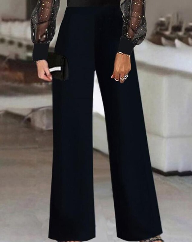 Elegantni ženski kombinezon, modni jesenski 2022., kontrastni mrežasti kombinezon dugih rukava, običan V-izrez, dugi kombinezon za zabave