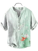 Svježi umjetnički stil ljetne muške havajske košulje ukiyo-e print modni trend kratkih rukava udobne drape košulje na veliko