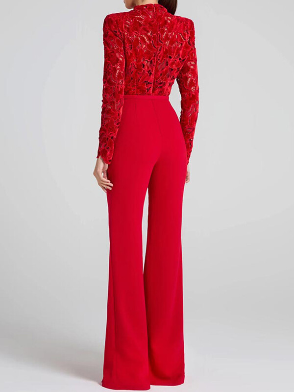 Rudens sieviešu ikdienišķa stila kombinezoni ar garām piedurknēm ar garām piedurknēm. Kombinezoni ar garām piedurknēm, dāmu slaidas bikses, elegantas sieviešu bikses ar vērtnēm