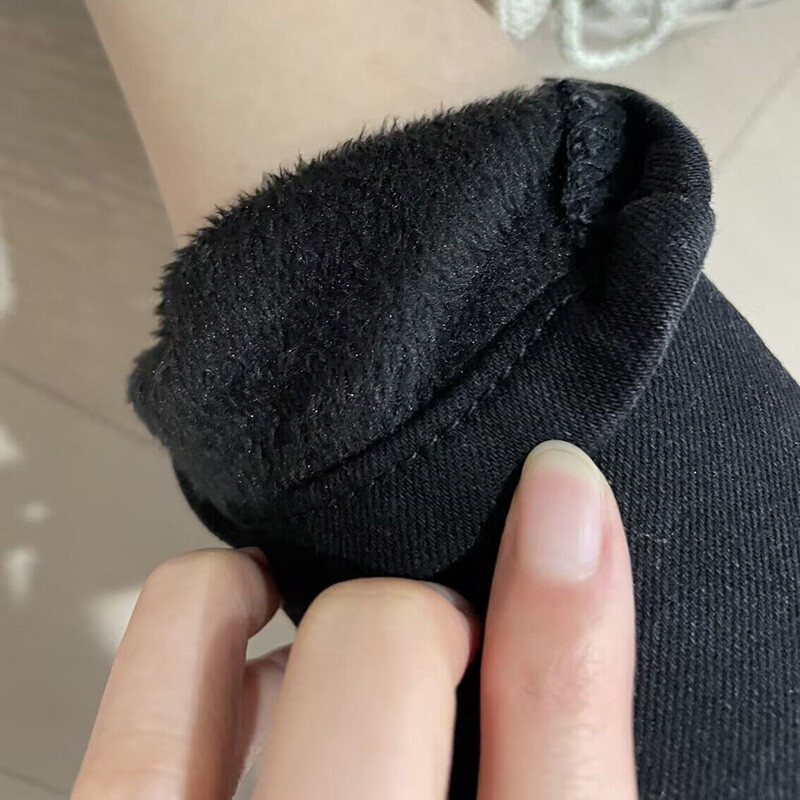 Sieviešu Thermal Skinny Džinsi Mamma ziemas silti plīša elastīgi džinsi Lady Fleece Snow džinsu bikses Studentu zīmulis taisnas bikses