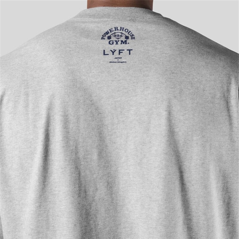 LYFT Jointly Men Running Sports Pamučna majica s kratkim rukavima Gym Fitness Bodybuilding Ljetna majica s printom za muškarce Trening za trčanje