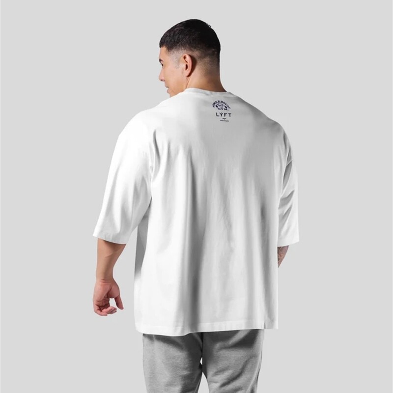 LYFT Jointly Men Running Sports Pamučna majica s kratkim rukavima Gym Fitness Bodybuilding Ljetna majica s printom za muškarce Trening za trčanje