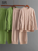 SINGREINY cieti elastīgi, divdaļīgi uzvalki sievietēm ziemas džemperis + augstas kvalitātes Bodycon svārki rudens ikdienas pamati 2gab komplekti