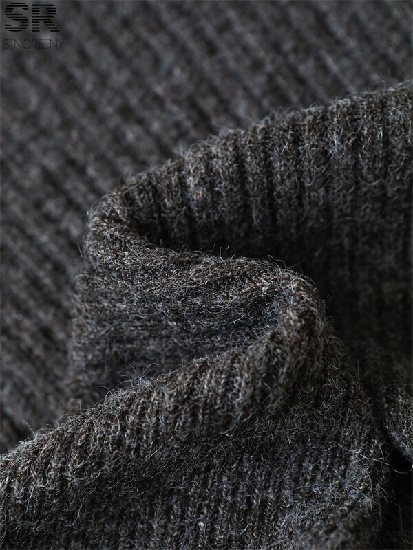 SINGREINY Nježna odijela od 3 komada od kašmira Ženski pulover s dugim rukavima i O izrezom + jednobojni šal + suknja s elastičnim strukom Jesen Zima OL kompleti