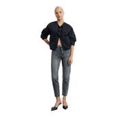 Trendyol TYZA Дамски дънки Ежедневни дънки без колан Mom Plain Pocketless Denim Skinny Fit Jeans Skinny Mom Denim Fit
