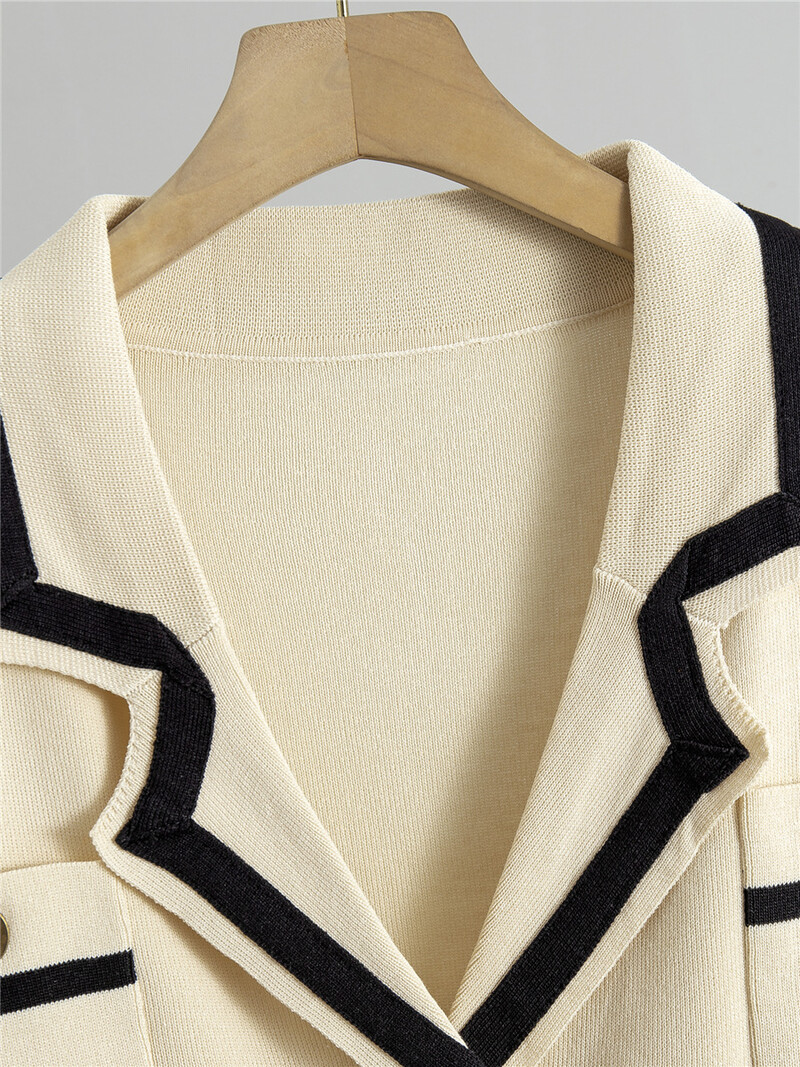 Naiste kootud 2 osaga komplektid šikid kaherealised lühikesed kudumid Topid kardigan Conjuntos Korea kõrge vöökohaga pahkluu pükste ülikonnad