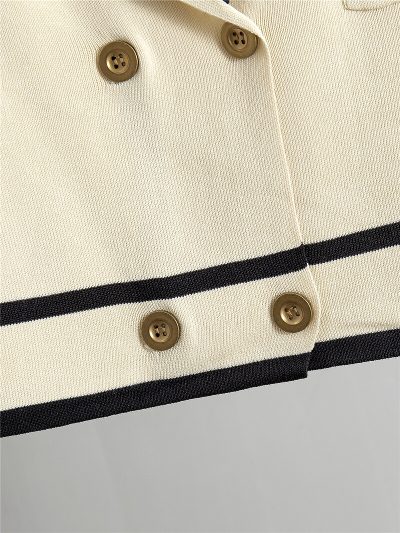 Naiste kootud 2 osaga komplektid šikid kaherealised lühikesed kudumid Topid kardigan Conjuntos Korea kõrge vöökohaga pahkluu pükste ülikonnad