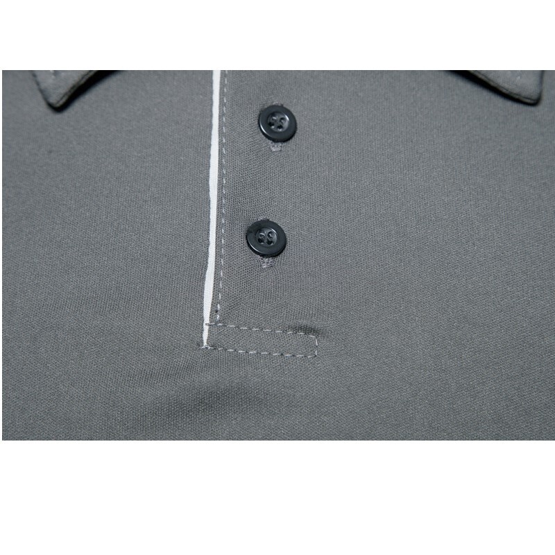 2023 Ново мъжко горнище за външна търговия, ежедневно едноцветно сезонно мъжко поло с къси ръкави