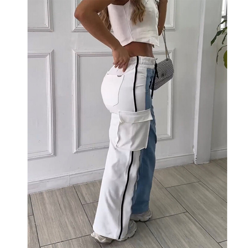 Sieviešu džinsi ar augstu jostasvietu, ikdienišķa stila džinsi.