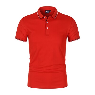 Vīriešu polo ar īsām piedurknēm slaids polo krekls elpojošs atloks T-krekls vienkrāsains ikdienas daudzpusīgs, moderns vasaras tops S-4XL