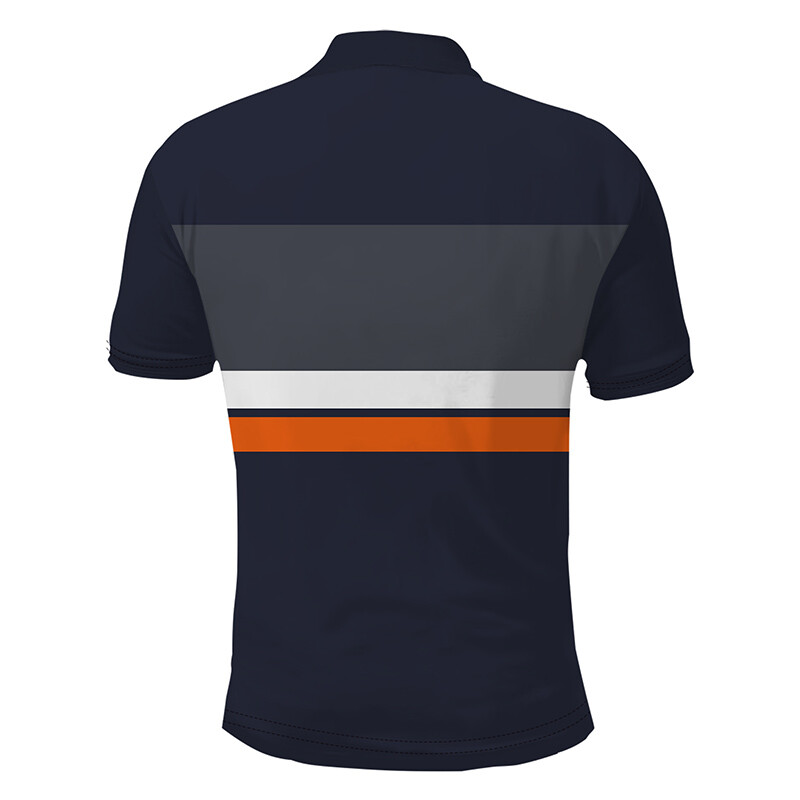 Vyriški vasaros laisvalaikio rašybos spalvos trumpų rankovių polo marškinėliai Vyriški sportiniai užsegami polo marškinėliai 100 % poliesterio greitai džiūstantys polo marškinėliai.